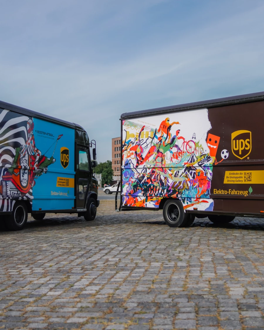 UPS: Abgefahren: eine mobile Kunstausstellung